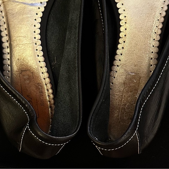 Coach Delila Flats with Gold Turn Lock - Picture 2 of 5